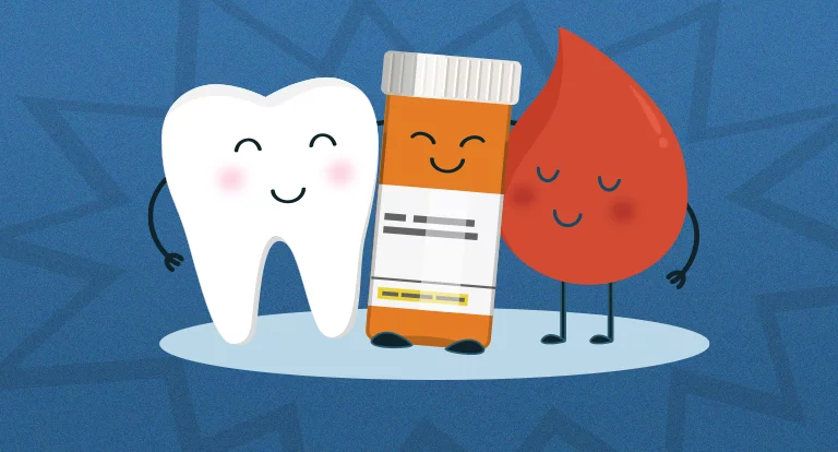 tooth, medicine, and blood getting along